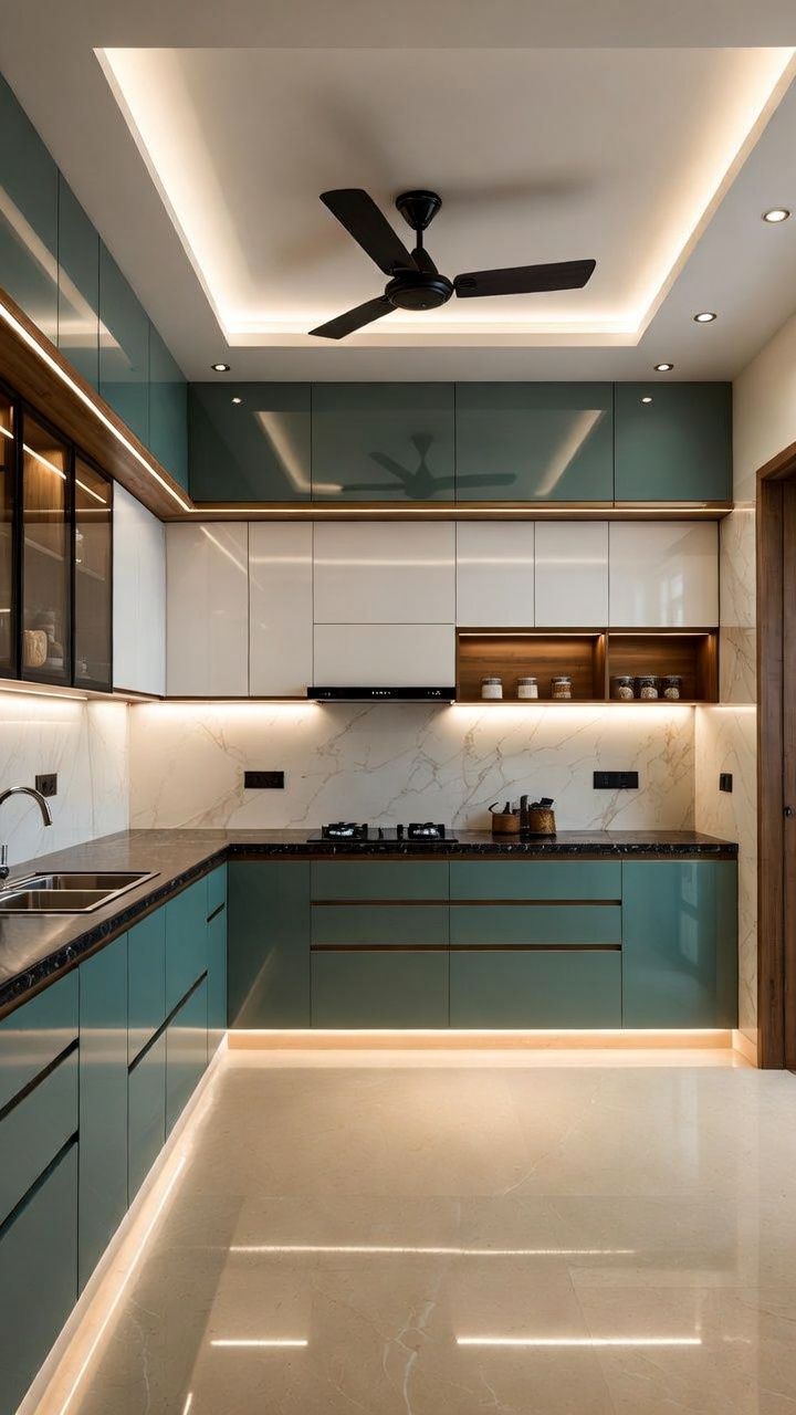 Modern luxury kitchen interior design in Attock by ABC Interior